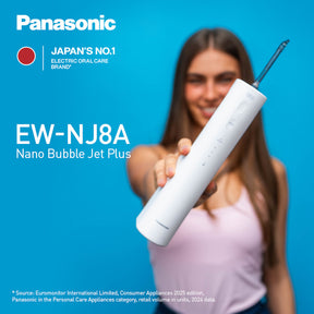 Panasonic Nano Cleanse Oral Irrigator/Water Flosser with Nano Bubble Jet Plus Nozzle (EW-NJ8A)