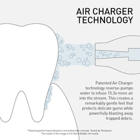 Panasonic Nano Cleanse Oral Irrigator/Water Flosser with Nano Bubble Jet Plus Nozzle (EW-NJ8A)